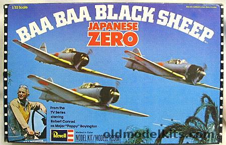 Revell 1/32 Japanese Zero Baa Baa Black Sheep, H581 plastic model kit